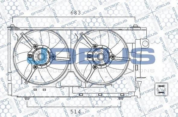 Jdeus EV07M410 - Ventola, Raffreddamento motore autozon.pro