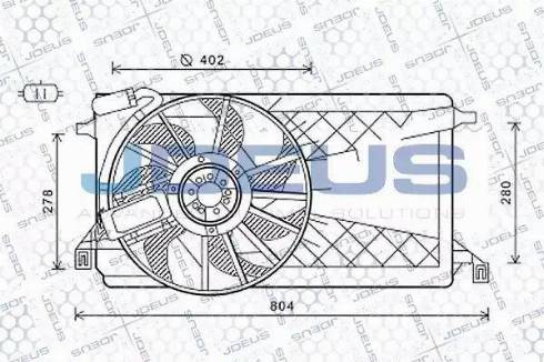 Jdeus EV121140 - Ventola, Raffreddamento motore autozon.pro