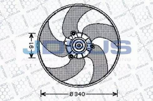 Jdeus EV210300 - Ventola, Raffreddamento motore autozon.pro