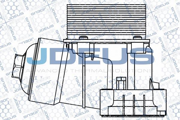 Jdeus M-4010230 - Radiatore olio, Olio motore autozon.pro