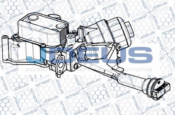 Jdeus M-4111230 - Radiatore olio, Olio motore autozon.pro