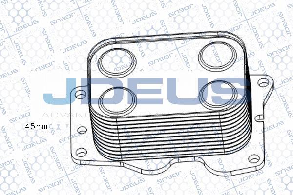 Jdeus M-4121141 - Radiatore olio, Olio motore autozon.pro