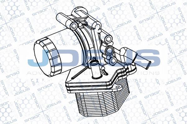 Jdeus M-4121160 - Radiatore olio, Olio motore autozon.pro