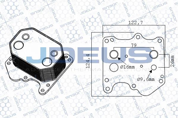 Jdeus M-4121161 - Radiatore olio, Olio motore autozon.pro