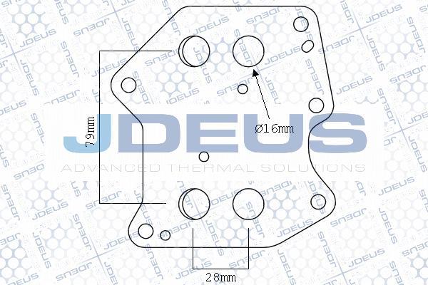 Jdeus M-4121301 - Radiatore olio, Olio motore autozon.pro