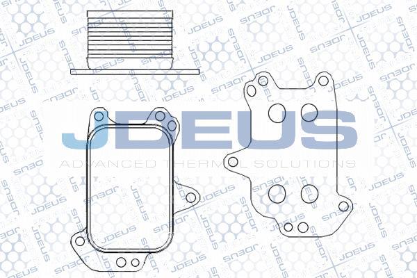 Jdeus M-4210460 - Radiatore olio, Olio motore autozon.pro