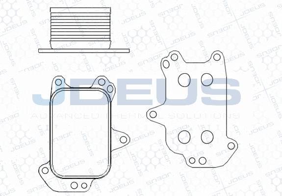 Jdeus M-4210461 - Radiatore olio, Olio motore autozon.pro