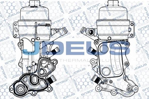 Jdeus M-4210350 - Radiatore olio, Olio motore autozon.pro