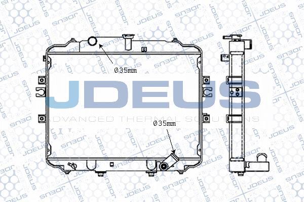 Jdeus M-0540420 - Radiatore, Raffreddamento motore autozon.pro