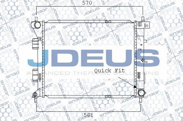 Jdeus M-0540710 - Radiatore, Raffreddamento motore autozon.pro