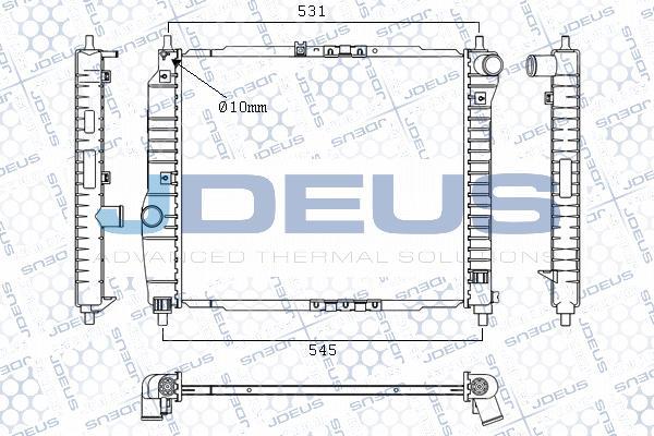 Jdeus M-0560100 - Radiatore, Raffreddamento motore autozon.pro