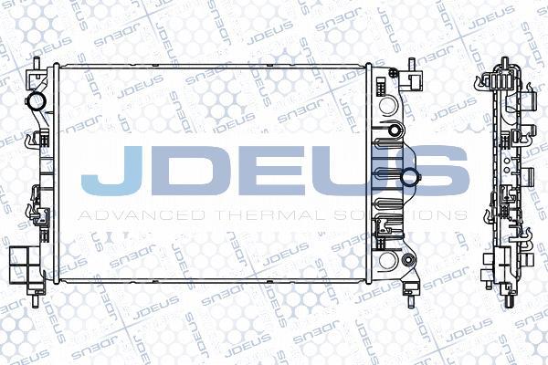 Jdeus M-056018A - Radiatore, Raffreddamento motore autozon.pro