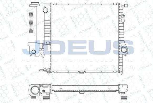 Jdeus M-0050580 - Radiatore, Raffreddamento motore autozon.pro