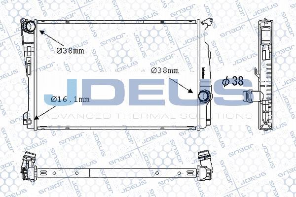 Jdeus M-0050640 - Radiatore, Raffreddamento motore autozon.pro