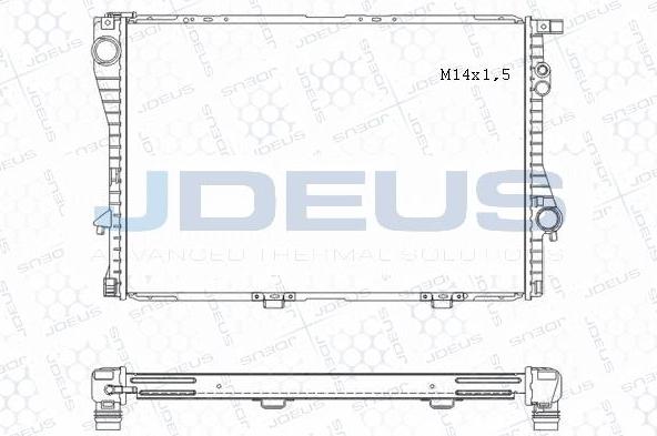 Jdeus M-0050631 - Radiatore, Raffreddamento motore autozon.pro