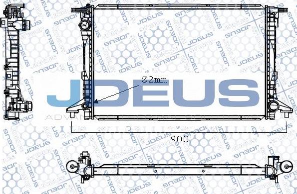 Jdeus M0010620 - Radiatore, Raffreddamento motore autozon.pro