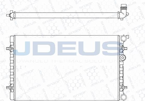 Jdeus M-001019A - Radiatore, Raffreddamento motore autozon.pro