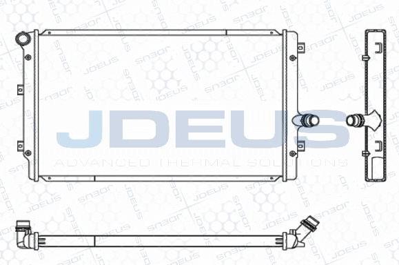 Jdeus M-0010320 - Radiatore, Raffreddamento motore autozon.pro