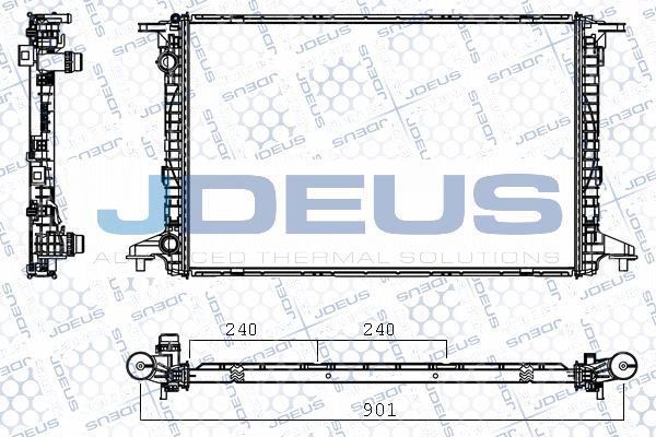 Jdeus M-0010720 - Radiatore, Raffreddamento motore autozon.pro