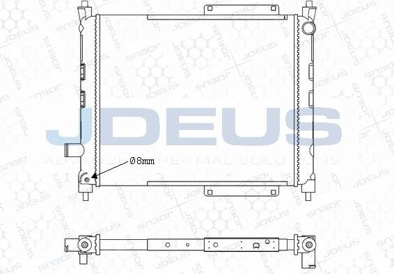 Jdeus M-0020361 - Radiatore, Raffreddamento motore autozon.pro