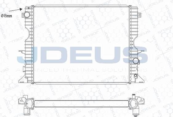 Jdeus M-0020250 - Radiatore, Raffreddamento motore autozon.pro