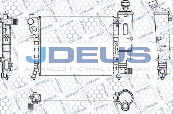 Jdeus M-0070490 - Radiatore, Raffreddamento motore autozon.pro