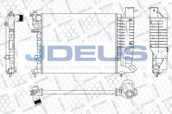 Jdeus M-0070670 - Radiatore, Raffreddamento motore autozon.pro