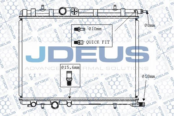 Jdeus M-0070140 - Radiatore, Raffreddamento motore autozon.pro