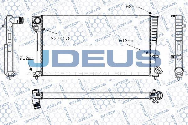 Jdeus M-0070130 - Radiatore, Raffreddamento motore autozon.pro