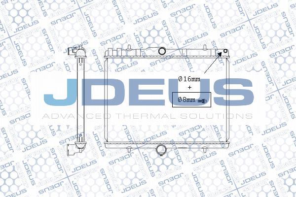 Jdeus M-0070260 - Radiatore, Raffreddamento motore autozon.pro