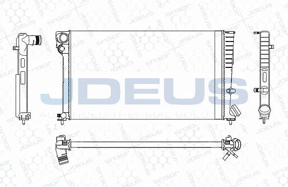 Jdeus M-0070210 - Radiatore, Raffreddamento motore autozon.pro