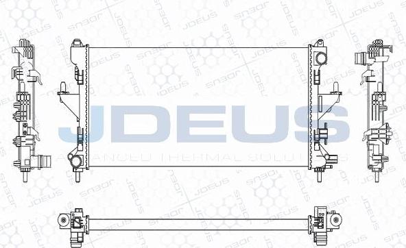 Jdeus M-0070230 - Radiatore, Raffreddamento motore autozon.pro