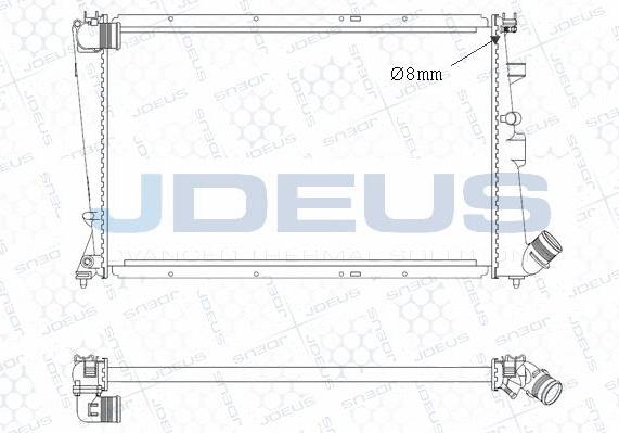 Jdeus M-007073A - Radiatore, Raffreddamento motore autozon.pro