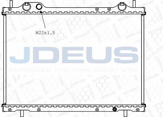 Jdeus M-0110510 - Radiatore, Raffreddamento motore autozon.pro