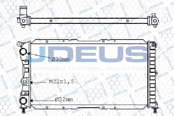 Jdeus M-0110120 - Radiatore, Raffreddamento motore autozon.pro