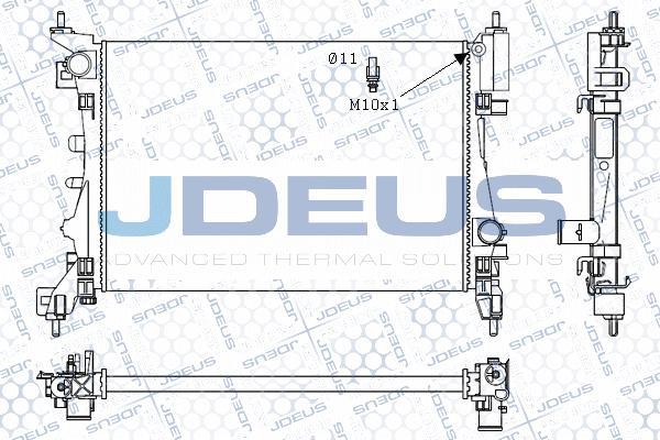 Jdeus M-0111190 - Radiatore, Raffreddamento motore autozon.pro