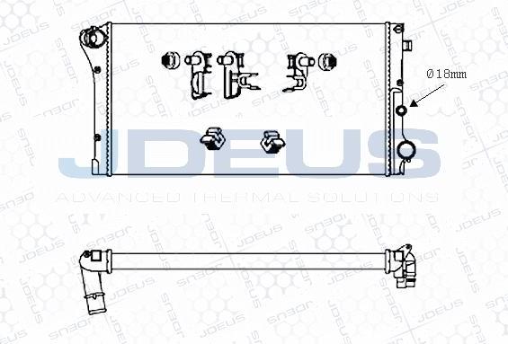 Jdeus M-0111310 - Radiatore, Raffreddamento motore autozon.pro