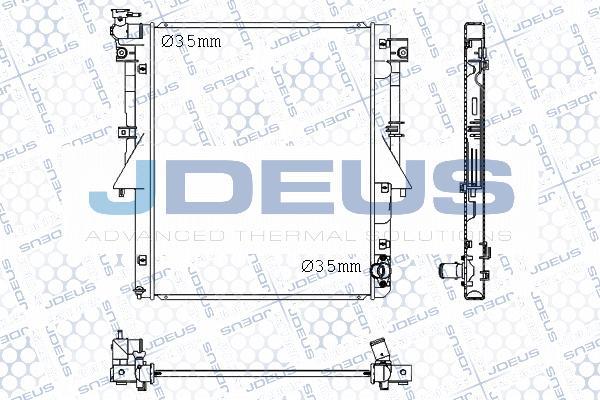 Jdeus M-0180550 - Radiatore, Raffreddamento motore autozon.pro