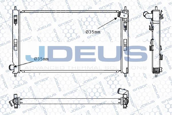 Jdeus M-0180240 - Radiatore, Raffreddamento motore autozon.pro