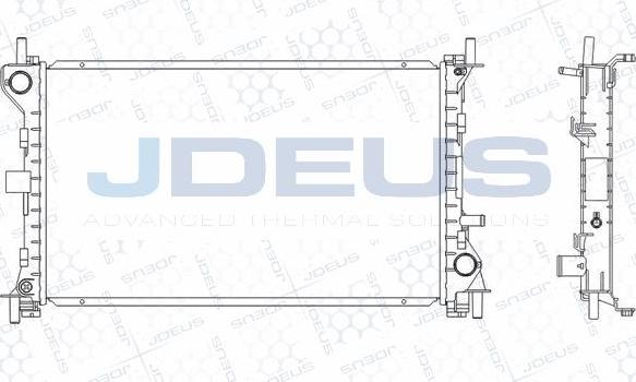 Jdeus M-0121060 - Radiatore, Raffreddamento motore autozon.pro