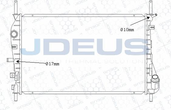 Jdeus M-0121130 - Radiatore, Raffreddamento motore autozon.pro