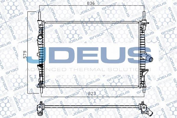 Jdeus M-0121250 - Radiatore, Raffreddamento motore autozon.pro