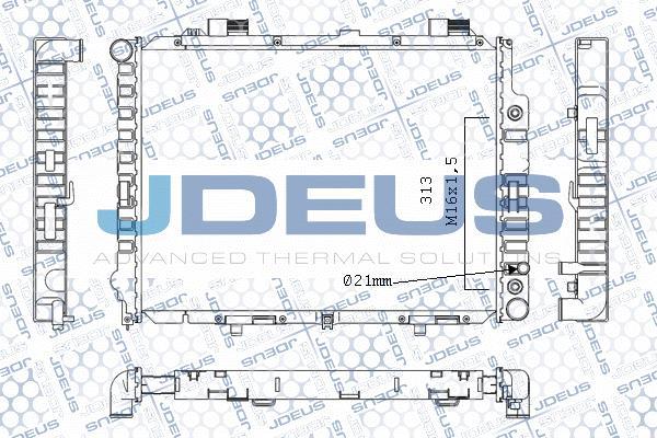 Jdeus M-0170650 - Radiatore, Raffreddamento motore autozon.pro