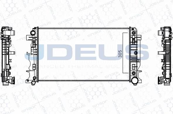 Jdeus M-0170890 - Radiatore, Raffreddamento motore autozon.pro