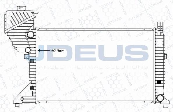 Jdeus M-0170840 - Radiatore, Raffreddamento motore autozon.pro