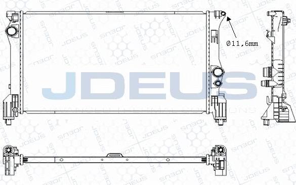 Jdeus M-0171090 - Radiatore, Raffreddamento motore autozon.pro