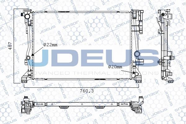 Jdeus M-0171040 - Radiatore, Raffreddamento motore autozon.pro