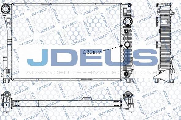 Jdeus M-0171010 - Radiatore, Raffreddamento motore autozon.pro