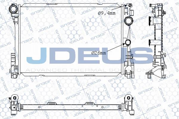 Jdeus M-0171240 - Radiatore, Raffreddamento motore autozon.pro