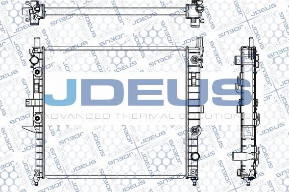 Jdeus M-0171260 - Radiatore, Raffreddamento motore autozon.pro